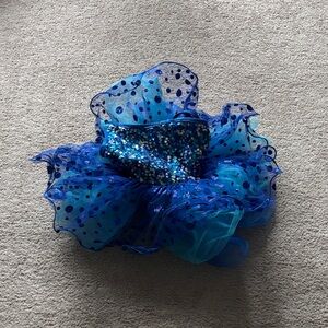 Blue Sequin and Polka Dot Tutu Dress